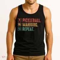 Pickleball Mahjong Repeat Tank Top thumb 3