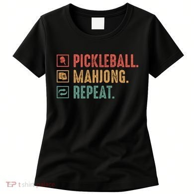 Pickleball Mahjong Repeat Women's T-Shirt