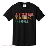 Pickleball Mahjong Repeat Kids T-Shirt thumb 0
