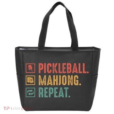 Pickleball Mahjong Repeat Tote Bag