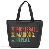 Pickleball Mahjong Repeat Tote Bag thumb 0