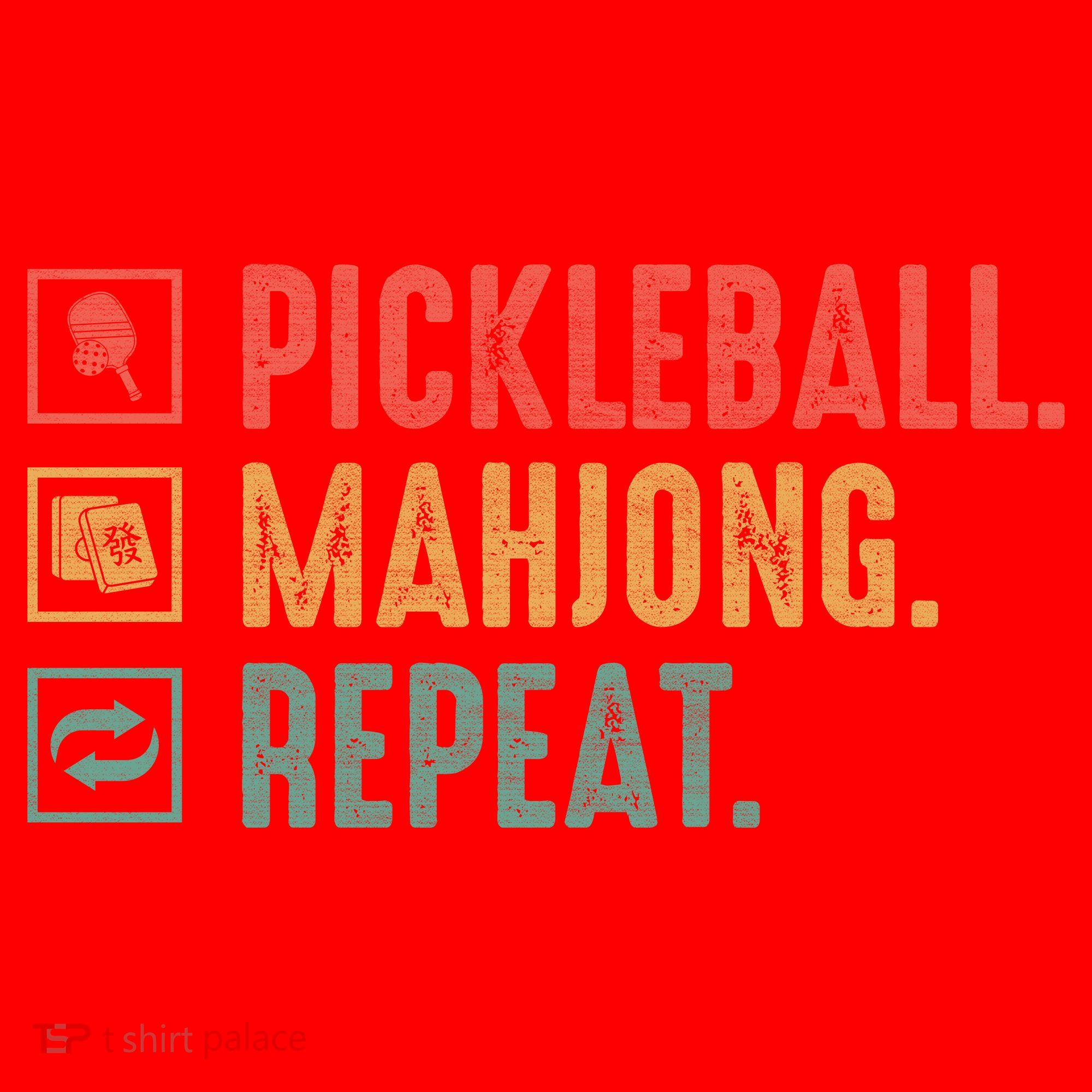 Pickleball Mahjong Repeat Santa Hat