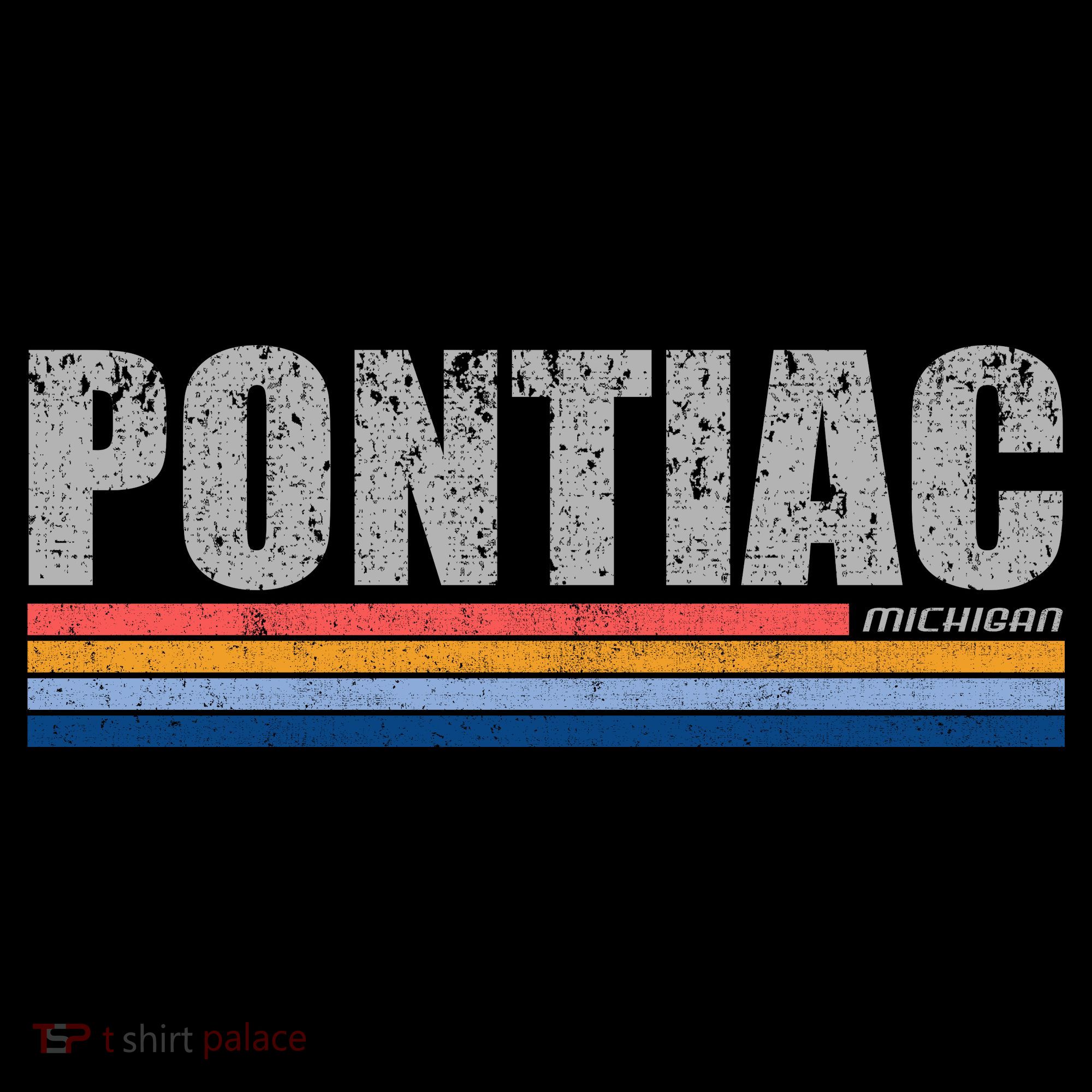Pontiac Michigan Retro Coffee Mug