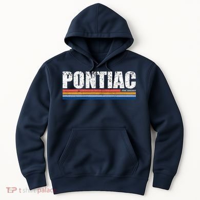 Pontiac Michigan Retro Hoodie