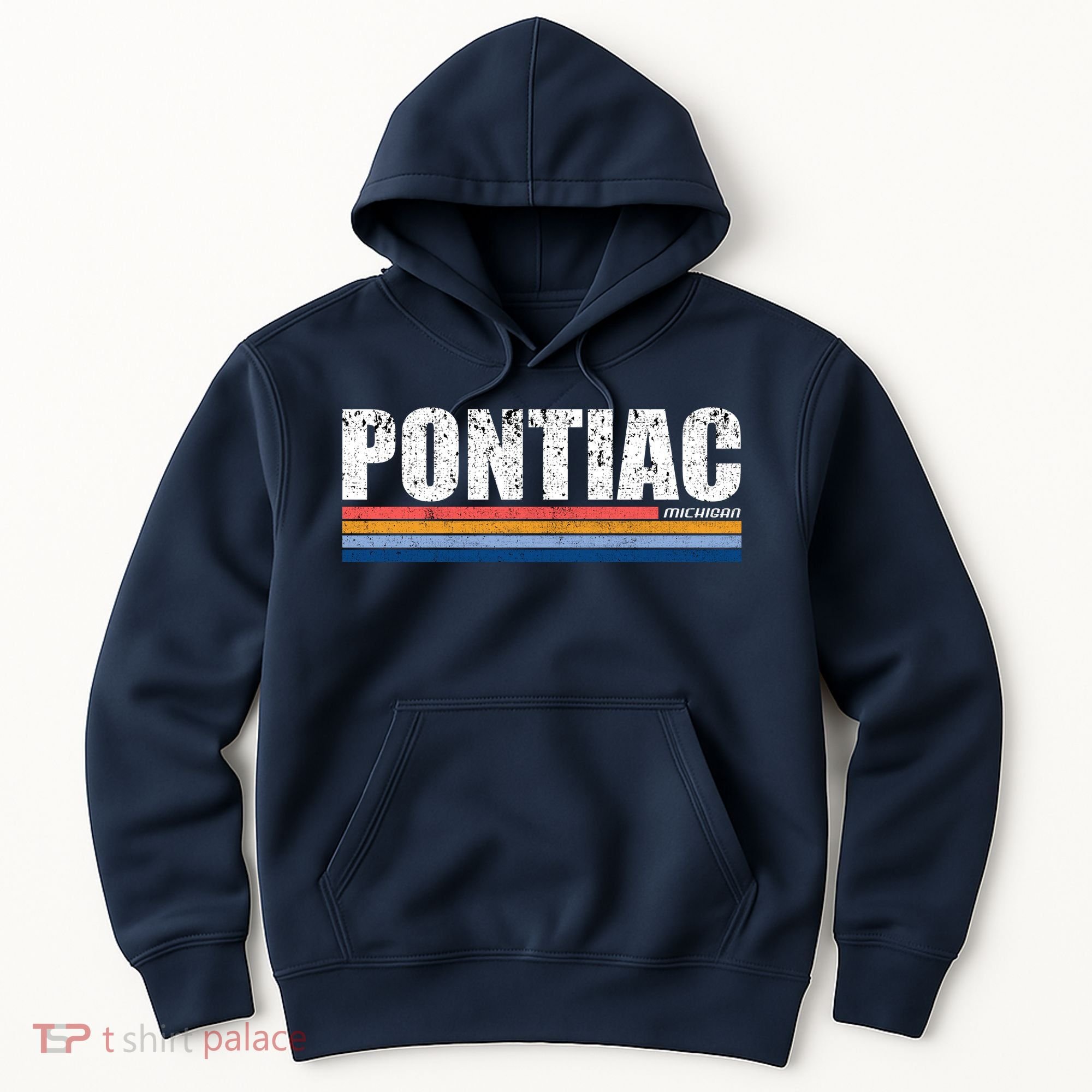Pontiac Michigan Retro Hoodie
