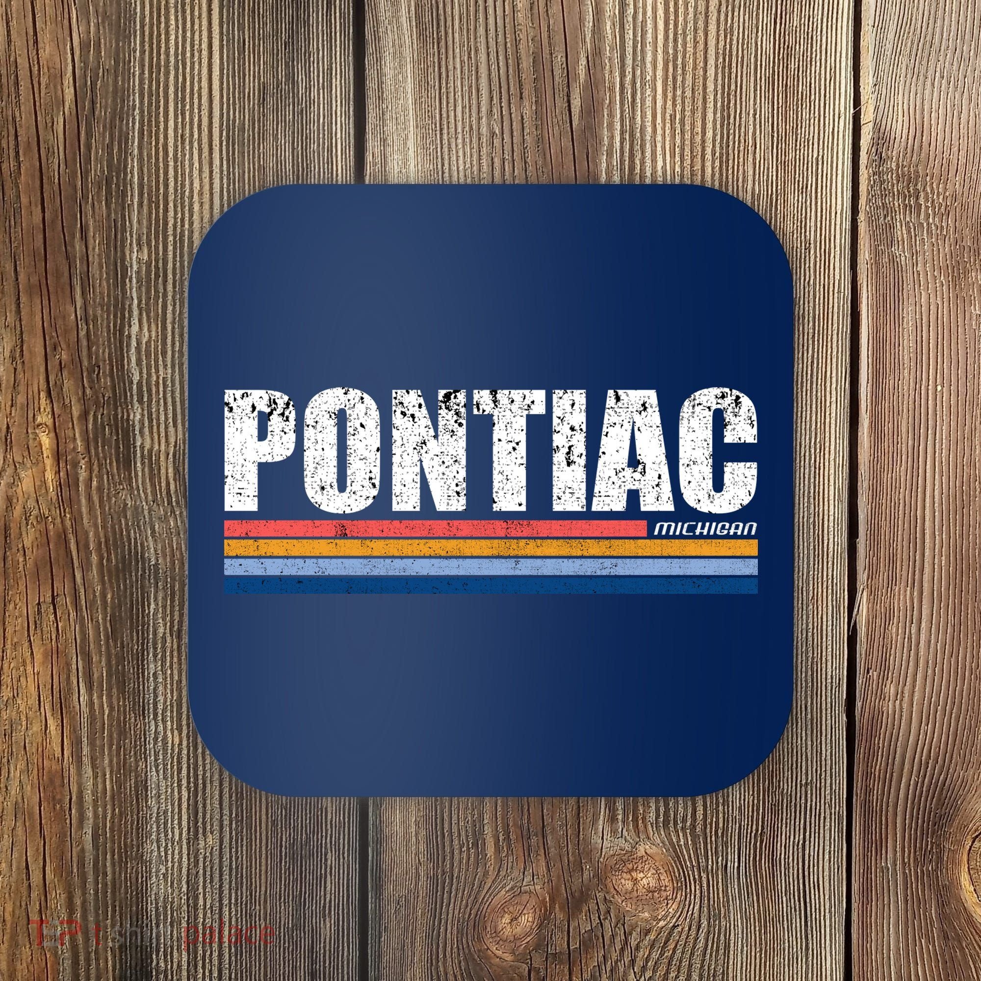Pontiac Michigan Retro Coaster
