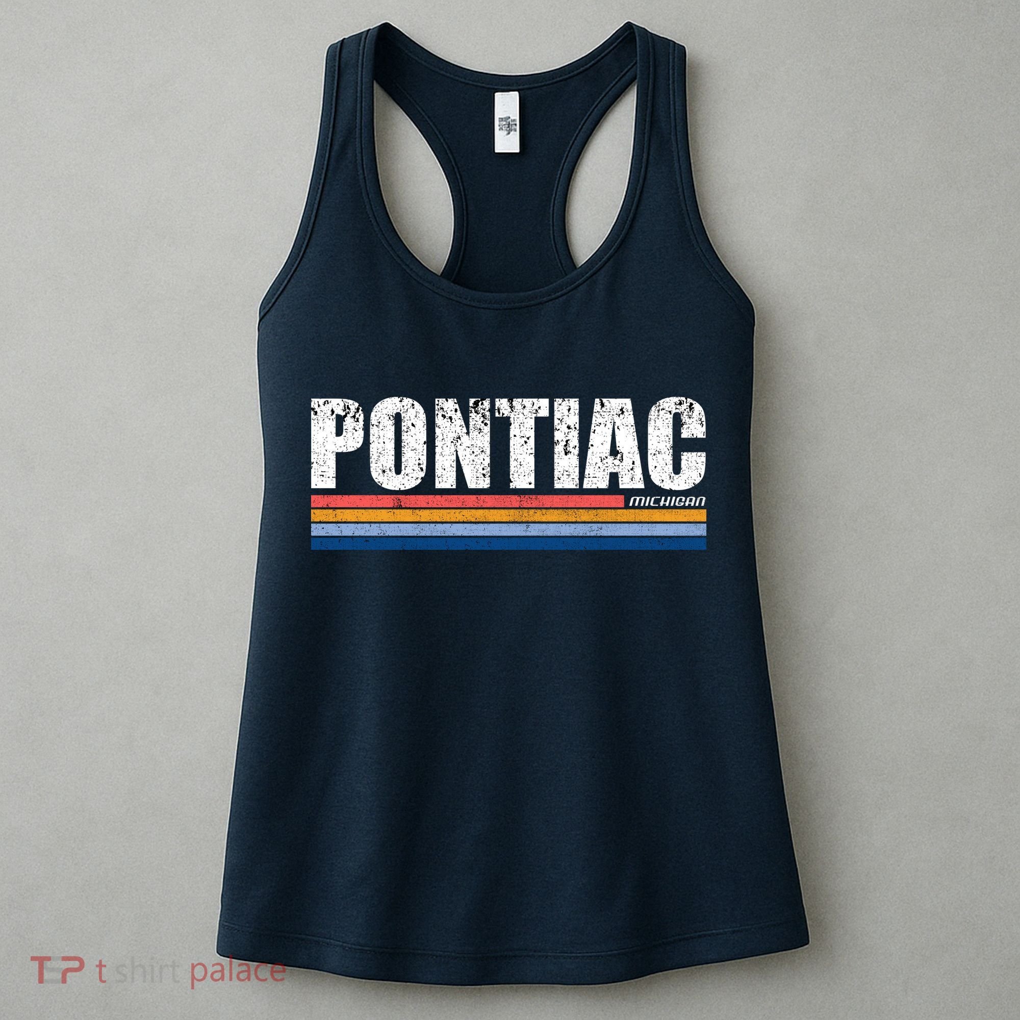 Pontiac Michigan Retro Women's Tank Top
