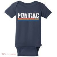 Pontiac Michigan Retro Baby Bodysuit thumb 0