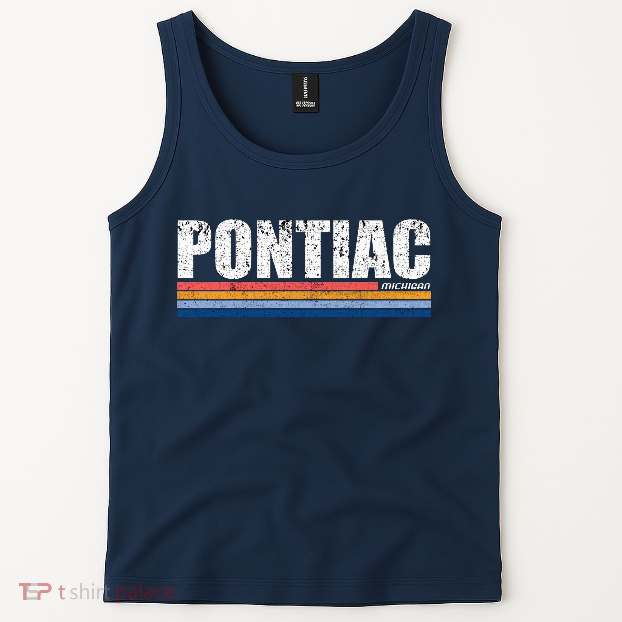 Pontiac Michigan Retro Tank Top