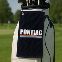 Pontiac Michigan Retro Golf Towel thumb 2