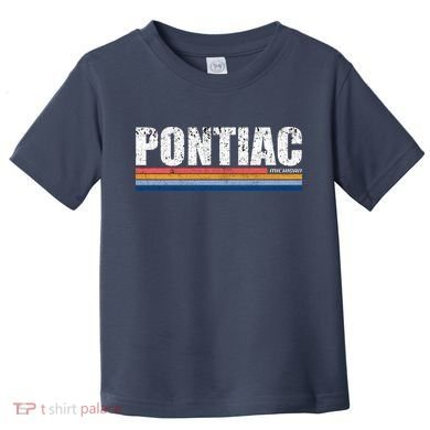 Pontiac Michigan Retro Toddler T-Shirt