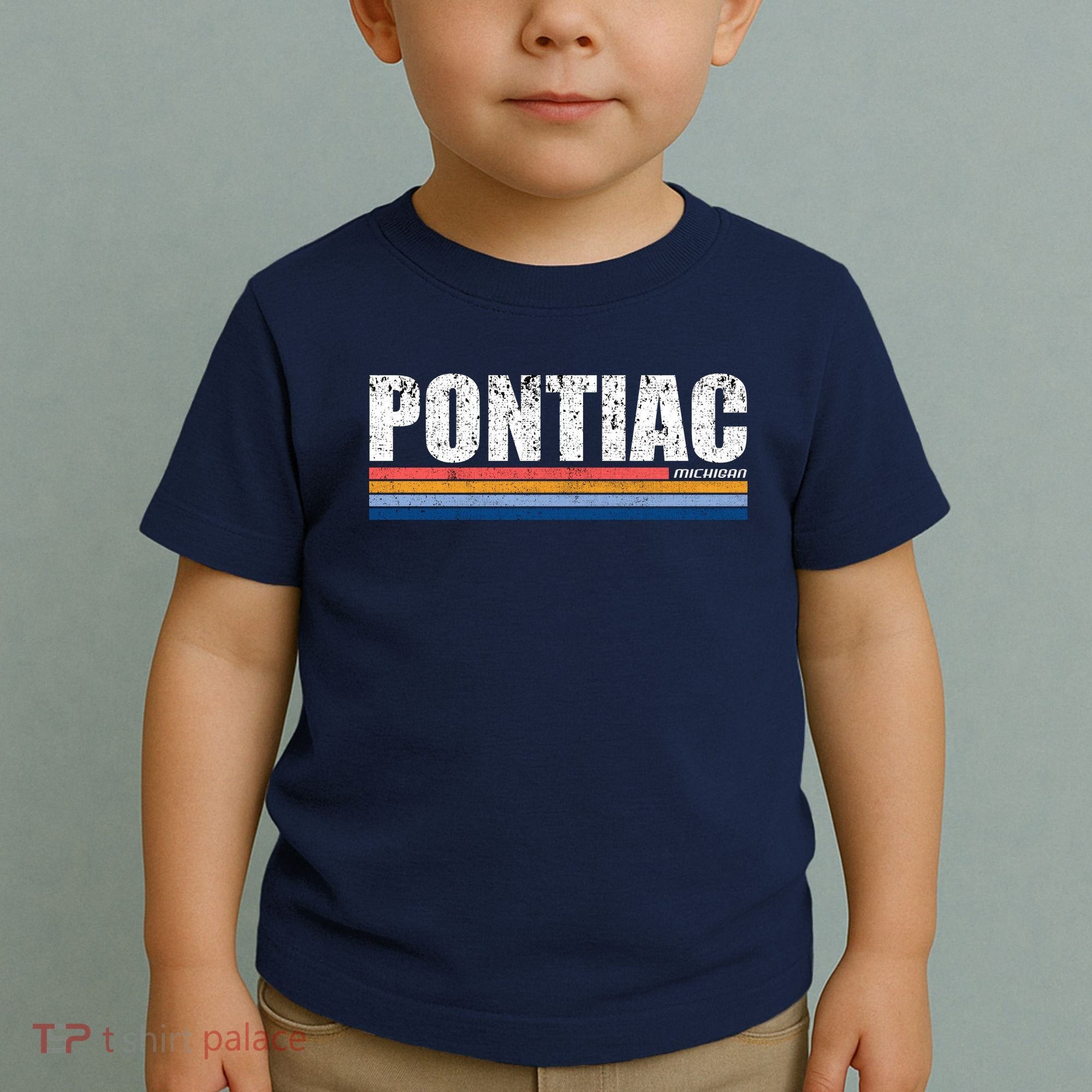 Pontiac Michigan Retro Toddler T-Shirt