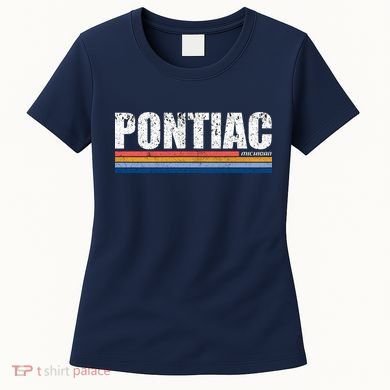 Pontiac Michigan Retro Women's T-Shirt