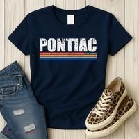 Pontiac Michigan Retro Women's T-Shirt thumb 3