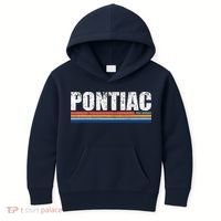 Pontiac Michigan Retro Kids Hoodie thumb 0