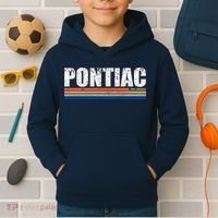 Pontiac Michigan Retro Kids Hoodie thumb 2