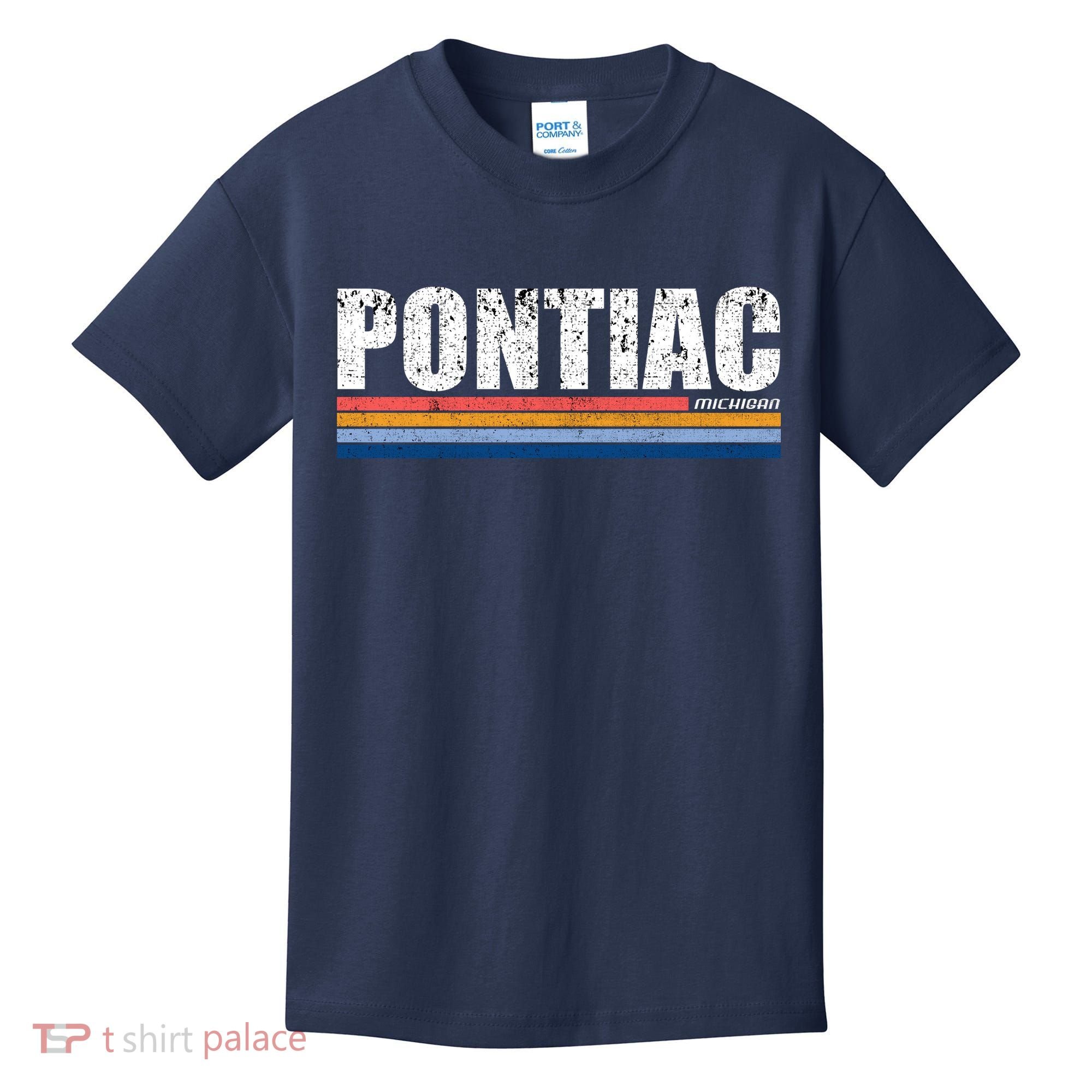 Pontiac Michigan Retro Kids T-Shirt