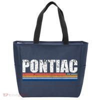 Pontiac Michigan Retro Tote Bag thumb 0