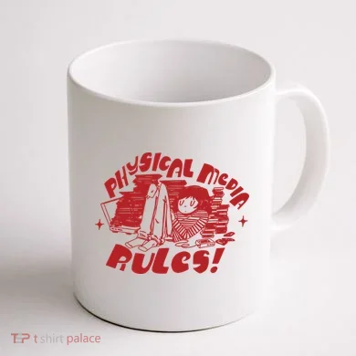 Physical Media Rules Coffee Mug back