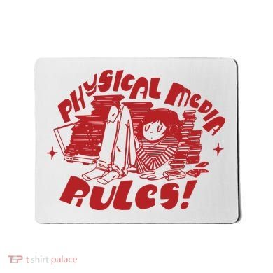 Physical Media Rules Mousepad