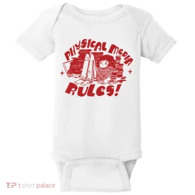 Physical Media Rules Baby Bodysuit
