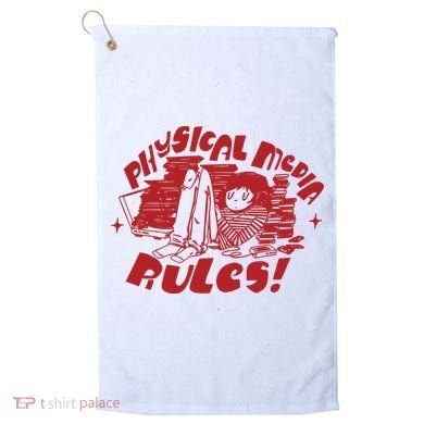 Physical Media Rules Golf Towel