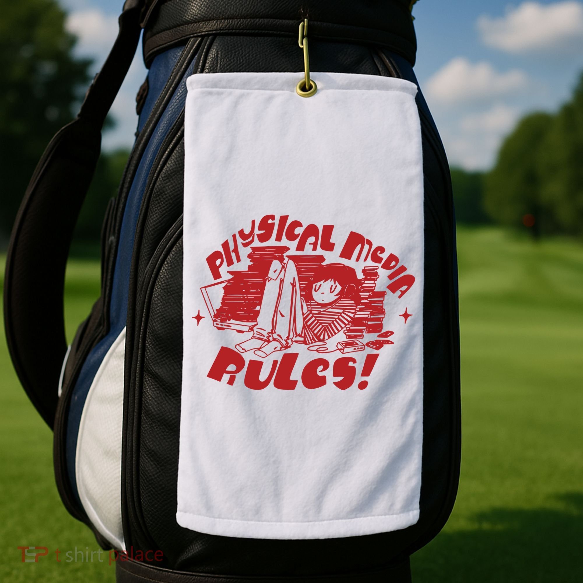 Physical Media Rules Golf Towel