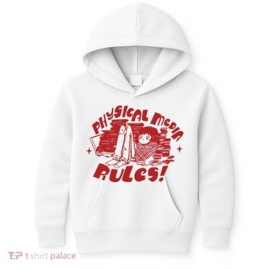 Physical Media Rules Kids Hoodie