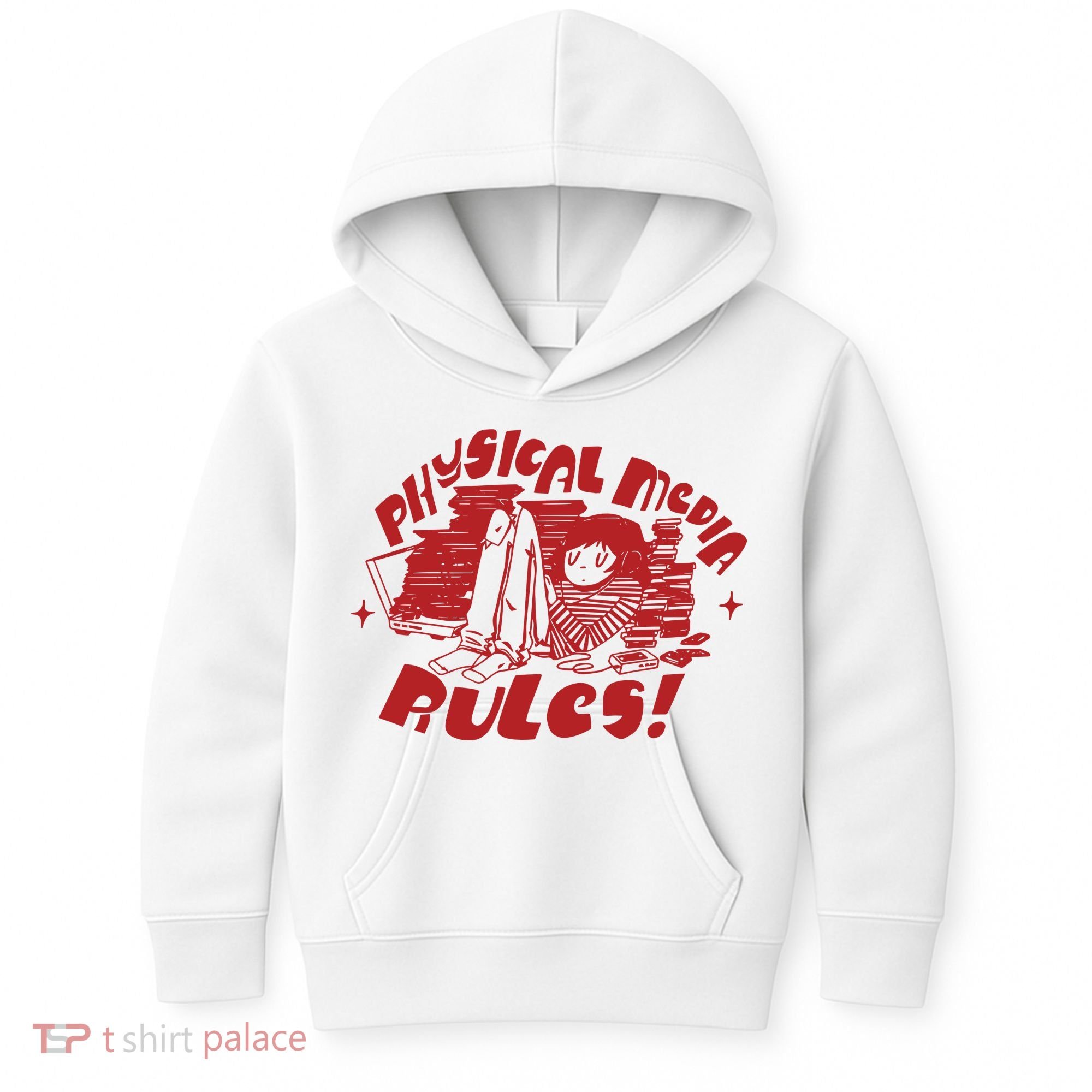 Physical Media Rules Kids Hoodie