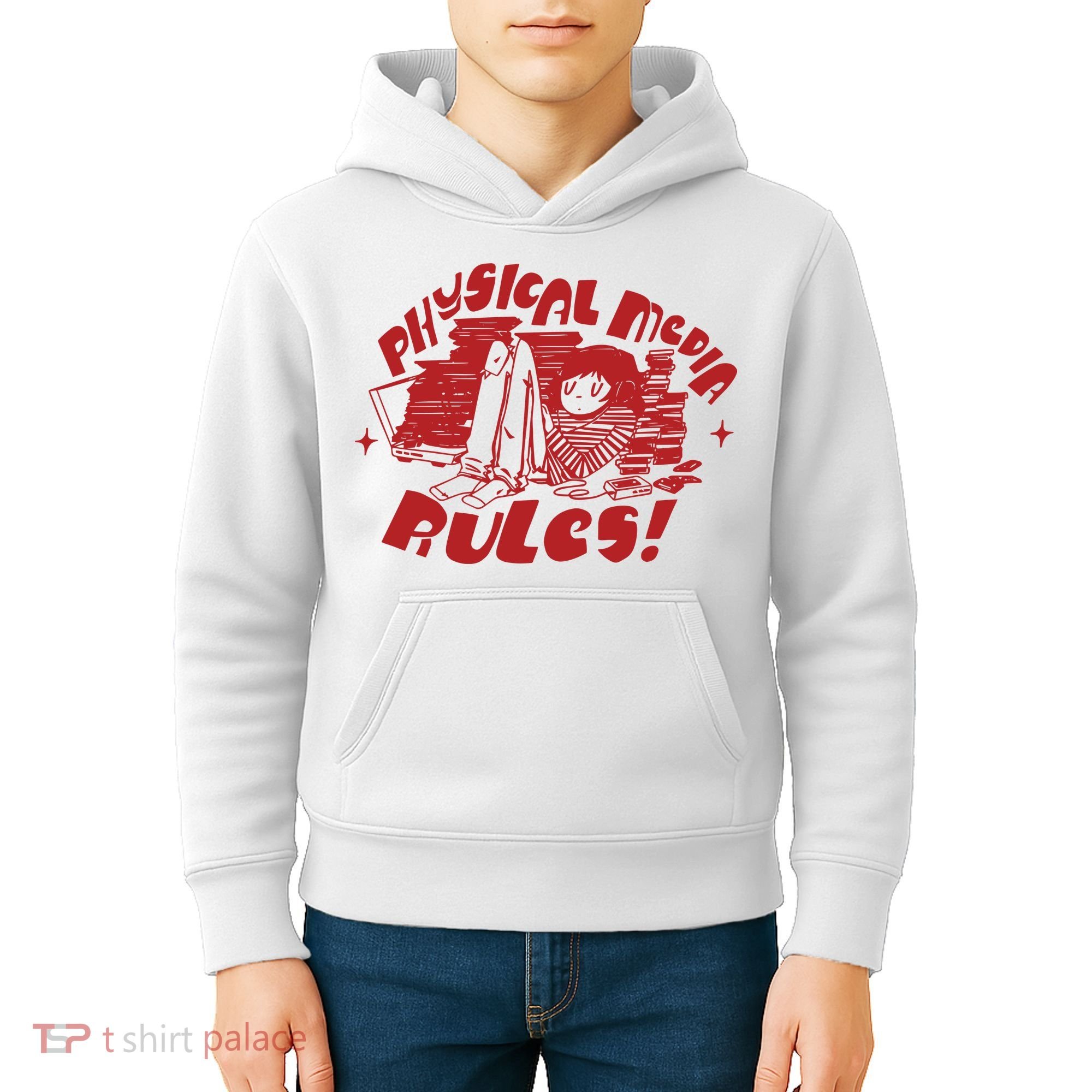 Physical Media Rules Kids Hoodie