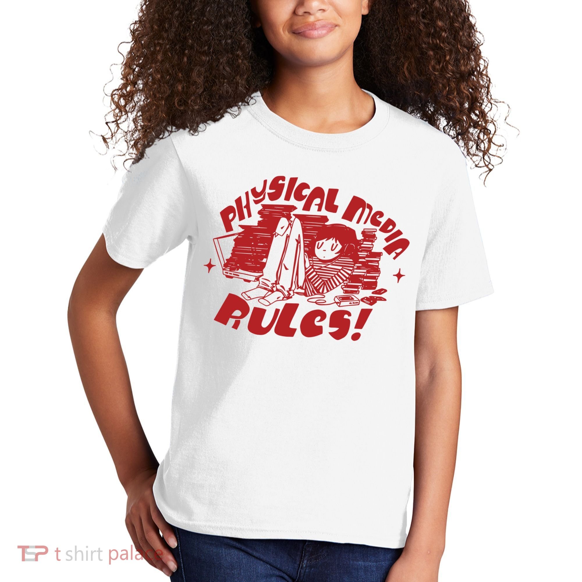 Physical Media Rules Kids T-Shirt