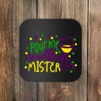 Pour Me Something Mister Mardi Gras Party Coaster thumb 0
