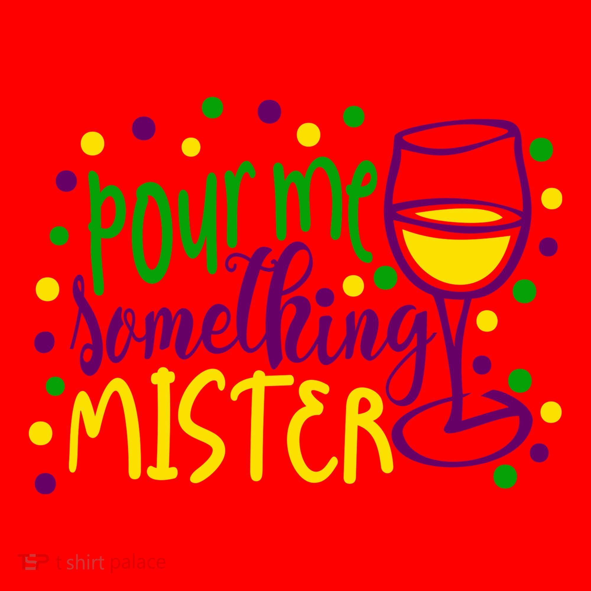 Pour Me Something Mister Mardi Gras Party Santa Hat