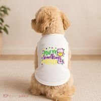 Pour Me Something Mister Mardi Gras Party Doggie Tank thumb 2