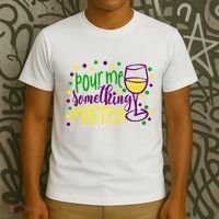 Pour Me Something Mister Mardi Gras Party T-Shirt thumb 3