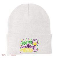 Pour Me Something Mister Mardi Gras Party Beanie thumb 0