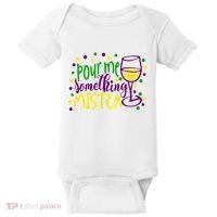 Pour Me Something Mister Mardi Gras Party Baby Bodysuit thumb 0