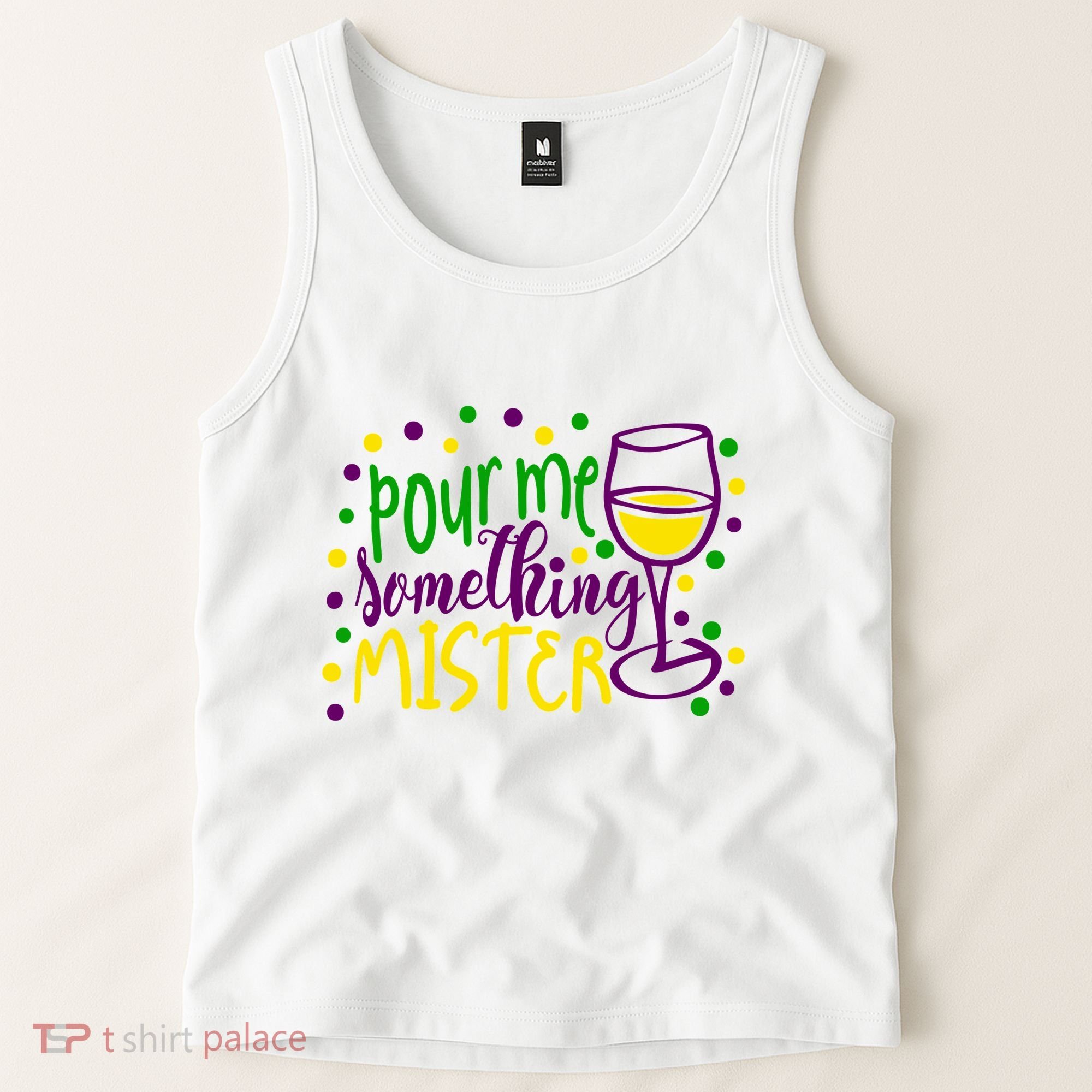 Pour Me Something Mister Mardi Gras Party Tank Top