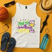 Pour Me Something Mister Mardi Gras Party Tank Top thumb 4
