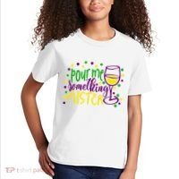 Pour Me Something Mister Mardi Gras Party Kids T-Shirt thumb 2