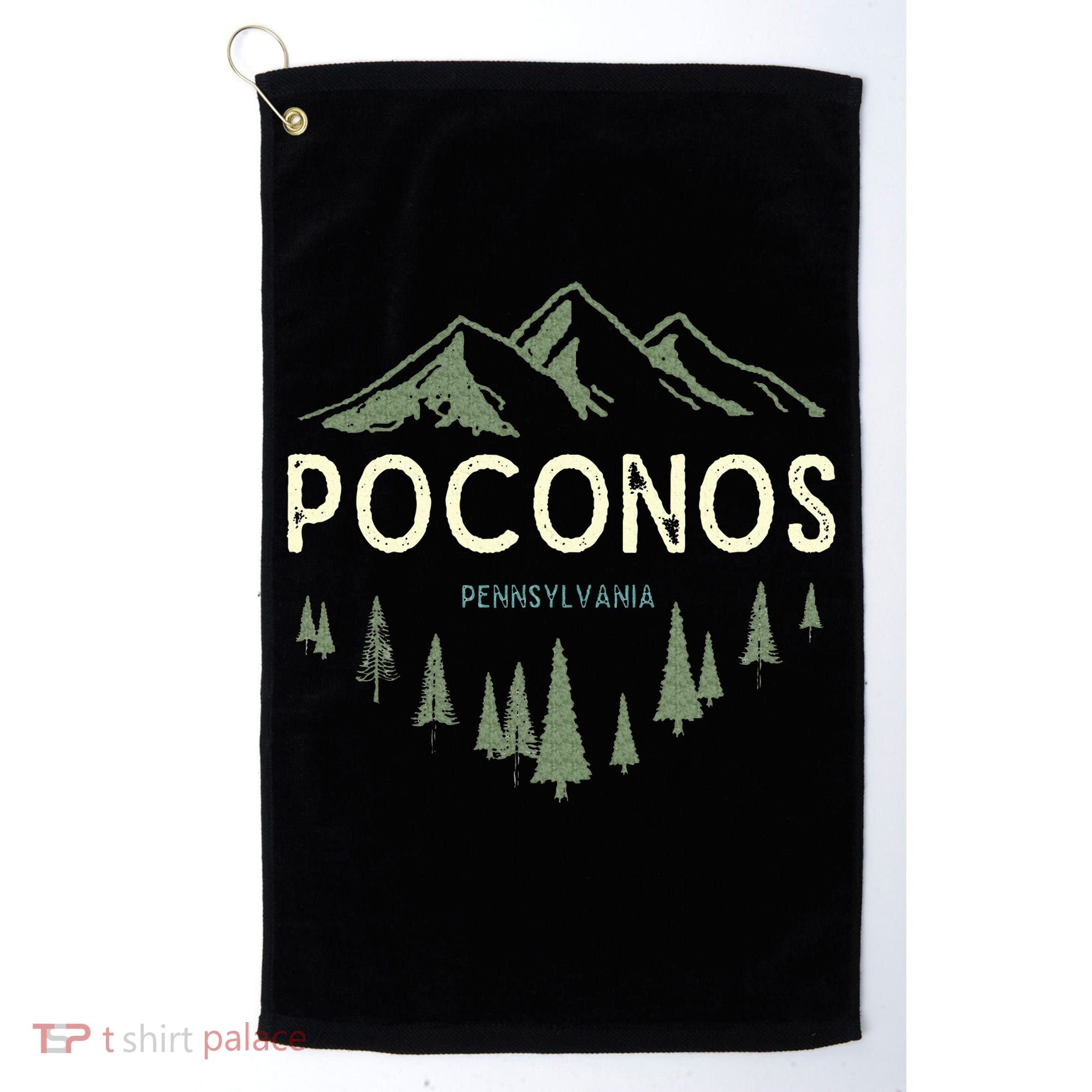 Pocono Mountains Souvenir Poconos Pennsylvania  Golf Towel