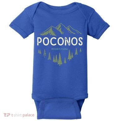 Pocono Mountains Souvenir Poconos Pennsylvania  Baby Bodysuit