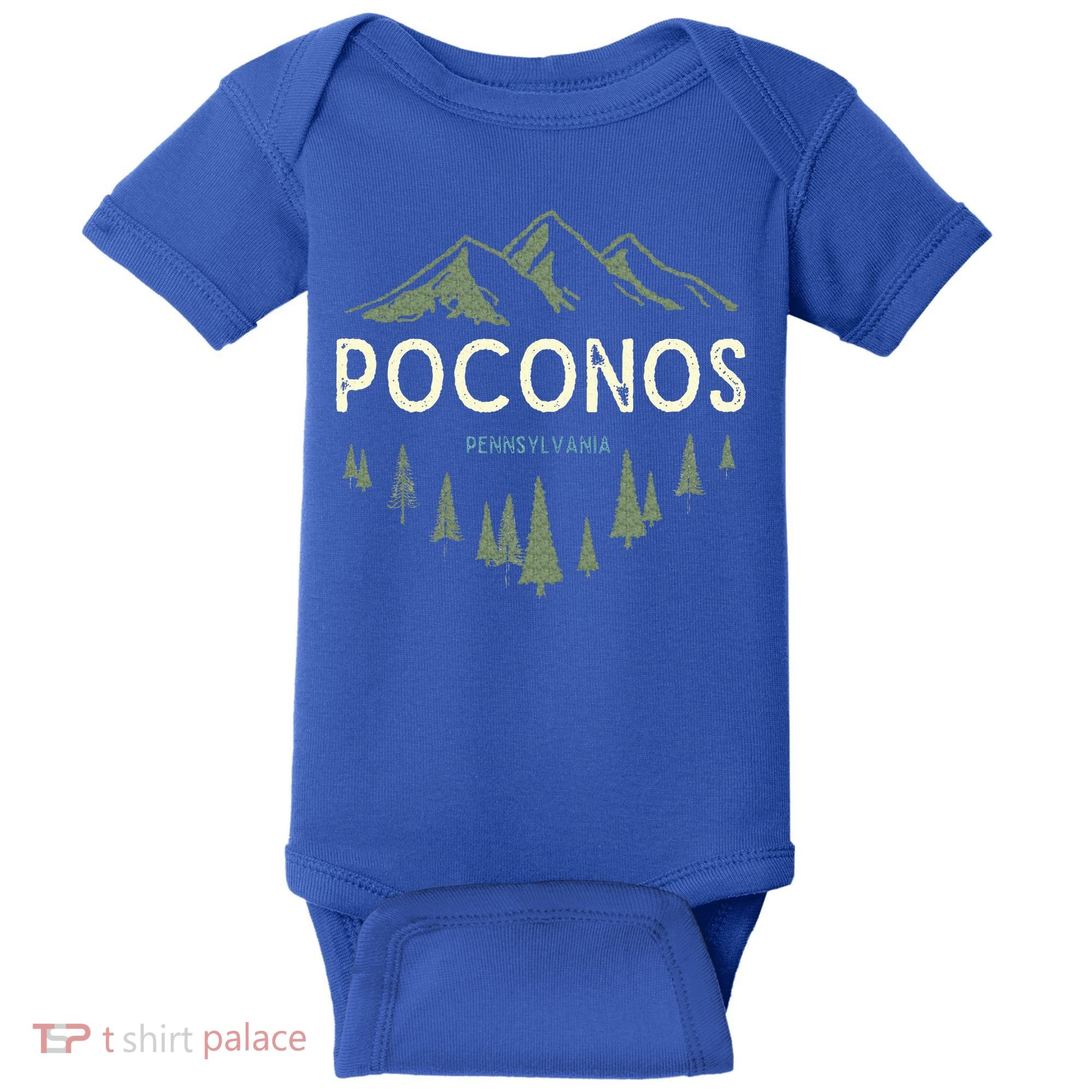 Pocono Mountains Souvenir Poconos Pennsylvania  Baby Bodysuit