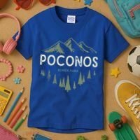 Pocono Mountains Souvenir Poconos Pennsylvania  Kids T-Shirt thumb 3