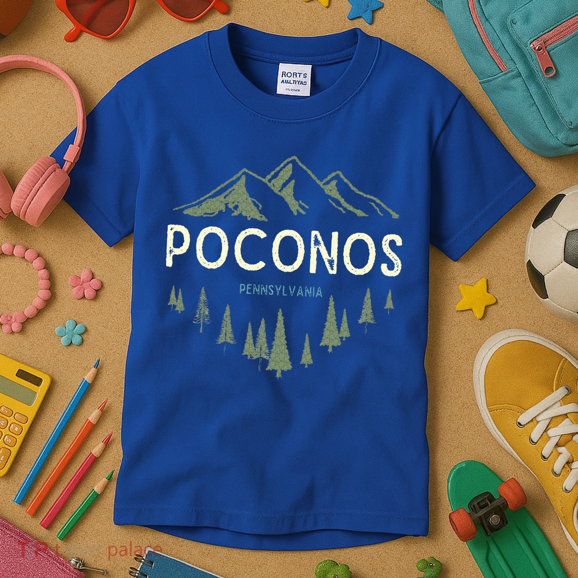 Pocono Mountains Souvenir Poconos Pennsylvania  Kids T-Shirt