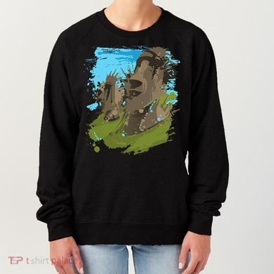 Polynesian, Moai Statue Easter Island By Zany Brainy Women's Sweatshirt