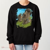 Polynesian, Moai Statue Easter Island By Zany Brainy Women's Sweatshirt thumb 0