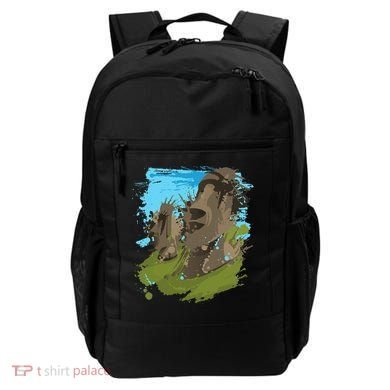 Polynesian, Moai Statue Easter Island By Zany Brainy Backpack