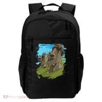 Polynesian, Moai Statue Easter Island By Zany Brainy Backpack thumb 0