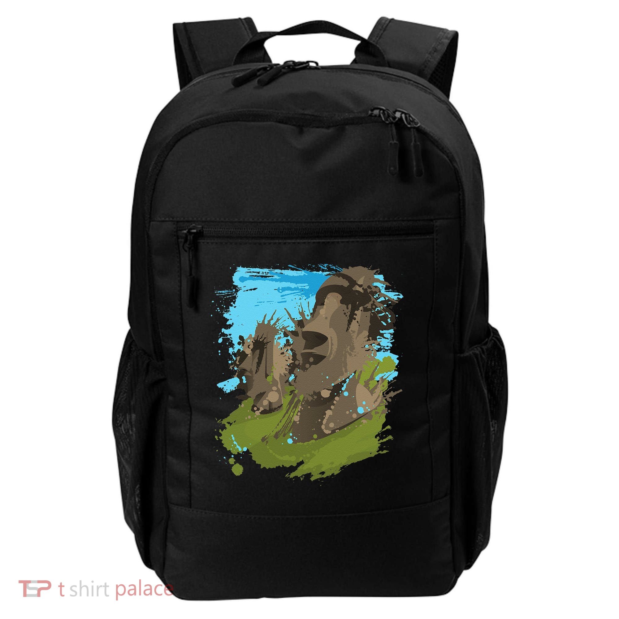 Polynesian, Moai Statue Easter Island By Zany Brainy Backpack